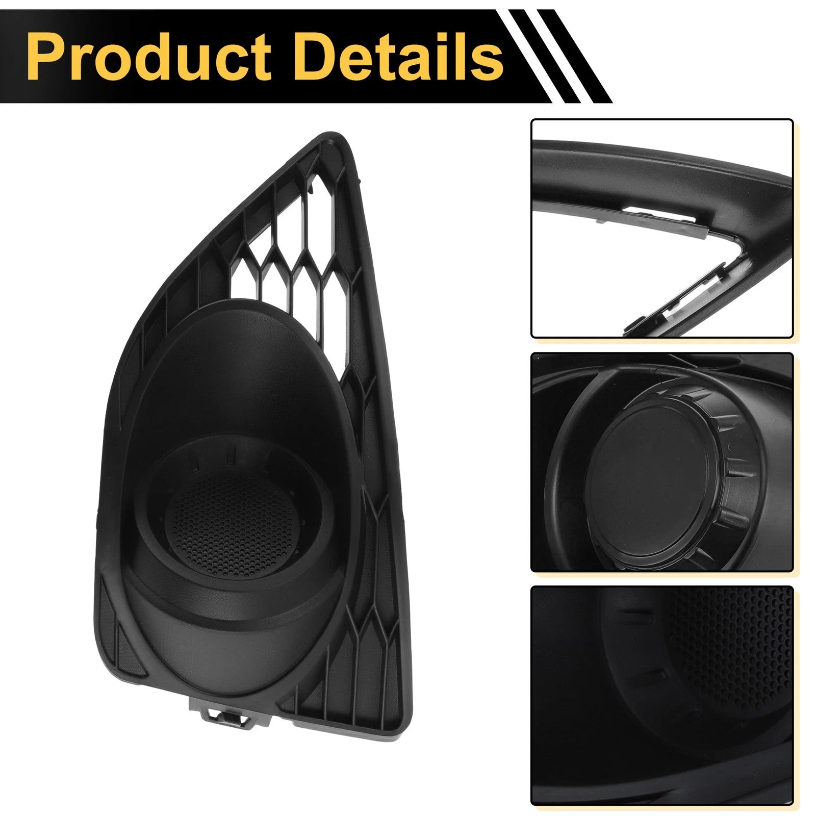 Fog Light Grill No.AE5Z17E810FA for Ford Fusion (2010–2012) Black ABS