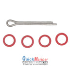 Prop Shaft Oil Seal O-ring for Yamaha Outboard 75-90 HP (2-Stroke)
