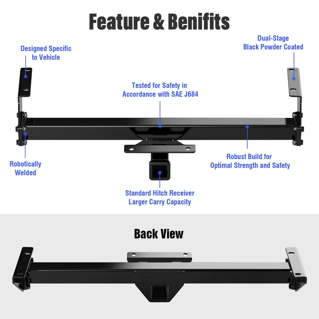 2 Inch Trailer Towing Hitch for Toyota Tundra (2000-2006)