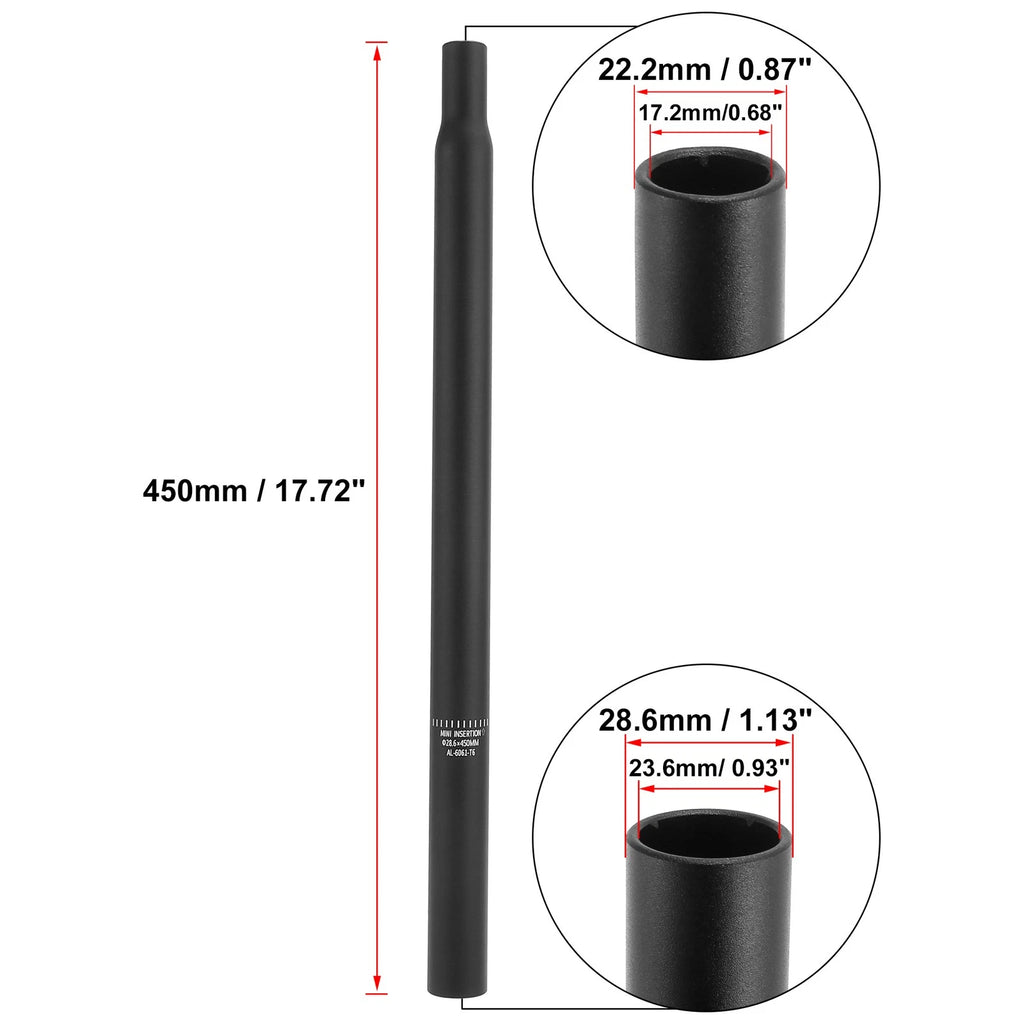 Set of 2 Aluminum Alloy Bicycle Seat Posts Universal