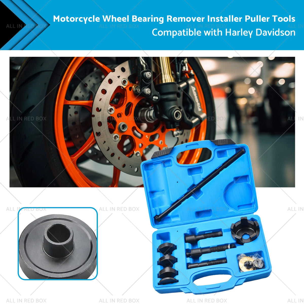 Wheel Bearing Remover Installer Puller for Harley Davidson