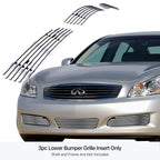 Stainless Chrome Billet Grille Insert for Infiniti G35 Sedan (2007-2008)