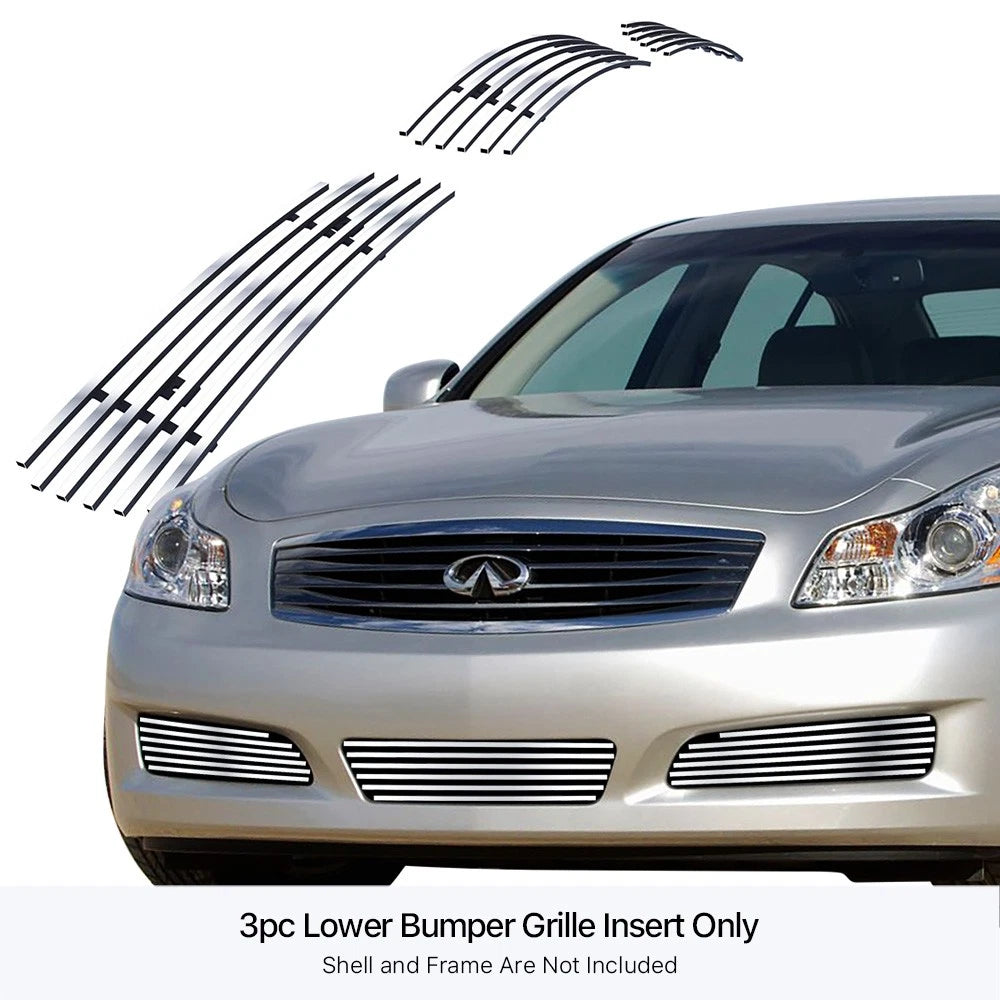 Stainless Chrome Billet Grille Insert for Infiniti G35 Sedan (2007-2008)