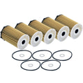 Set of 5 Engine Oil Filters for Hyundai Kia V6 (StdAsp GAS)
