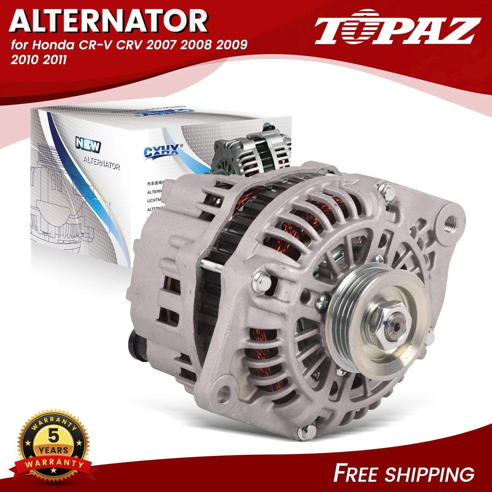 Alternator for Mazda Protege (1996–2002) and Kia Sephia (1997–2001)