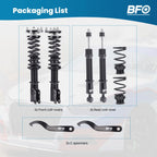 Coilovers Suspension Shocks Kit for Ford Mustang (1994–2004) Height Adjustable