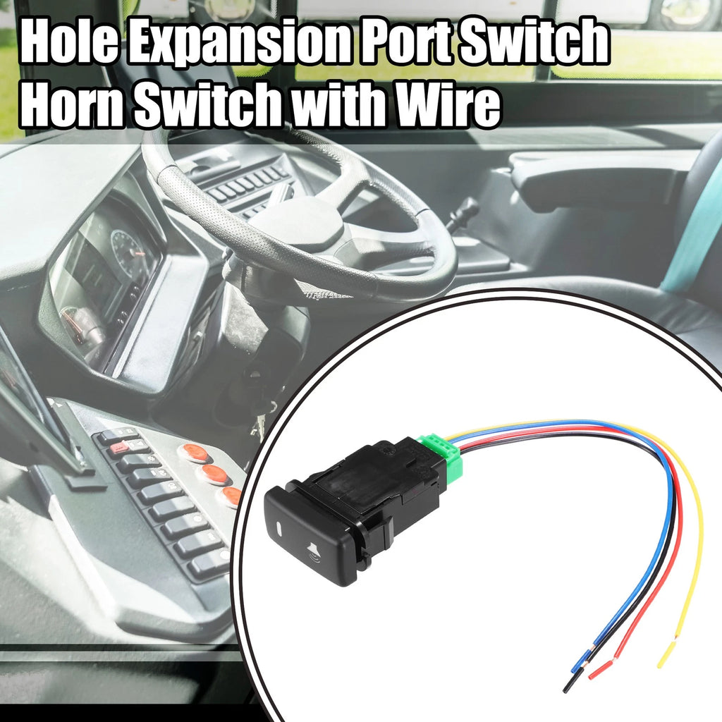 Hole Expansion Port Switch Horn Switch with Wire for Toyota Alphard 