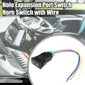 Hole Expansion Port Switch Horn Switch with Wire for Toyota Alphard 
