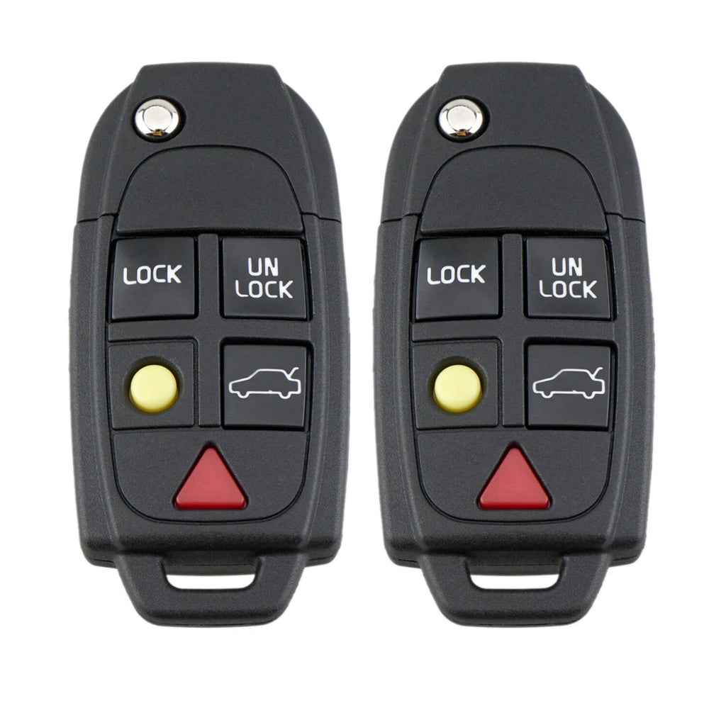 2 Key Fob Remote Shell Cases for Volvo V70 S60 XC70 (2000–2007)