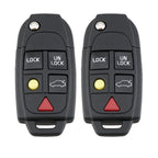 2 Key Fob Remote Shell Cases for Volvo V70 S60 XC70 (2000–2007)