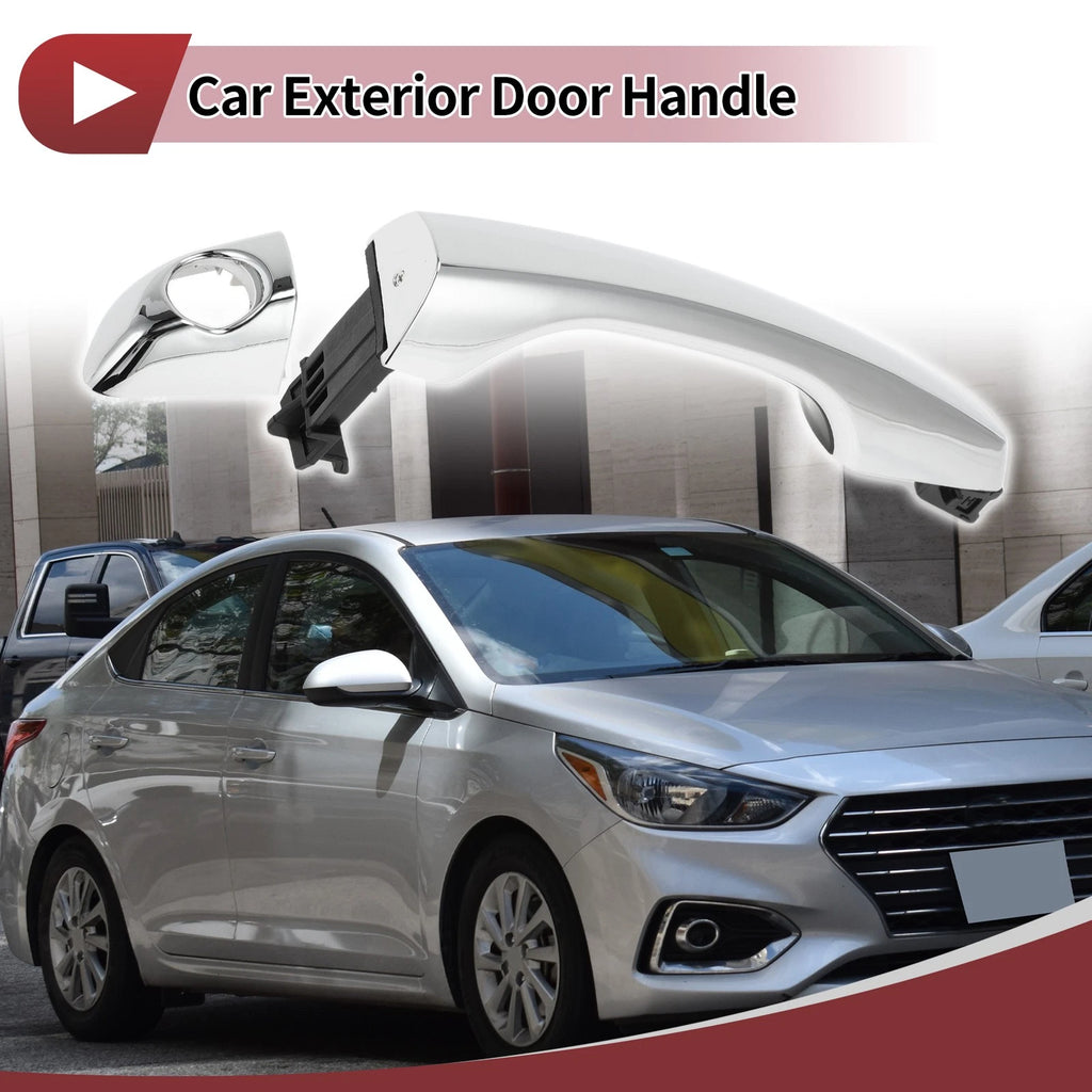 Car Door Handle Grip for Hyundai Elantra (2017–2020) No. 82652F2050 Silver Tone