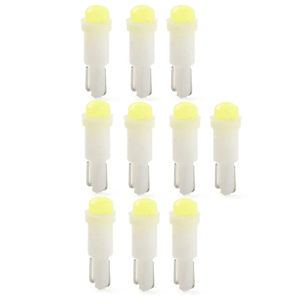 T5 1 SMD White Dashboard Indicator Light Bulbs for Car Instrument