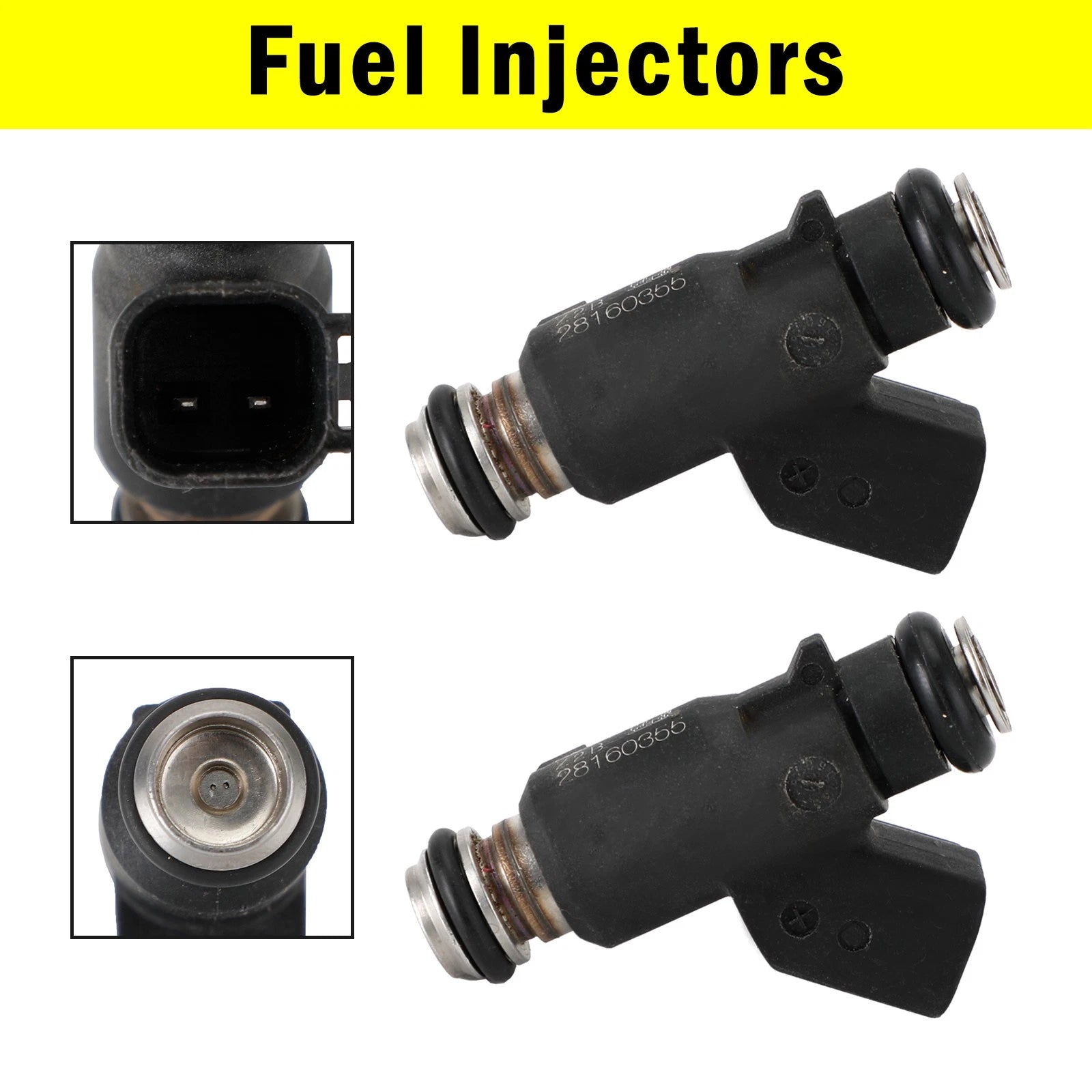 2X Fuel Injector for HiSun UTV550 MSU500 HS500 Cowboy (EFI) 28160355 UE