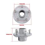 Set of 2 Galvanized Trailer Wheel Hub Assemblies for 3500 lb Trailer