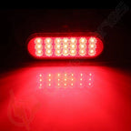 6x 6" LED Red Lights for Four Hole Screw Mounting