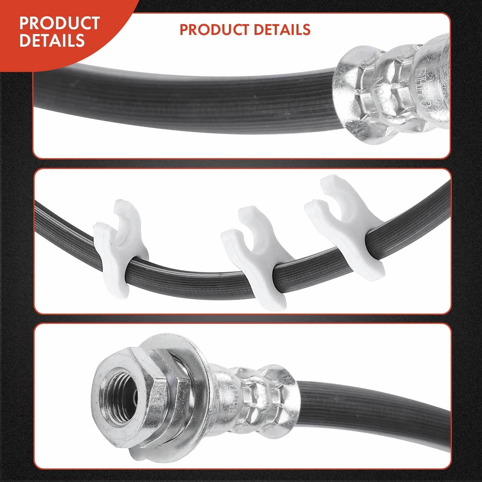 Rear Center Brake Hydraulic Hose for Ford F-150 F-250 F-350 (1989–1995)