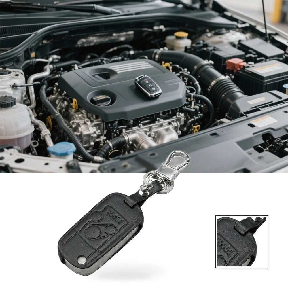 Smart Key Fob Cover for Honda Civic Accord Spirior (3 Button, Leather)