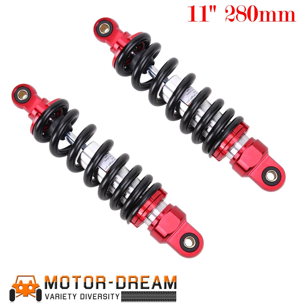 11" 280mm Red Rear Shock Absorber for Harley Honda Yamaha