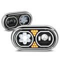 Full LED Halo Dual Projector Headlights for Peterbilt 359 (1967–1987)