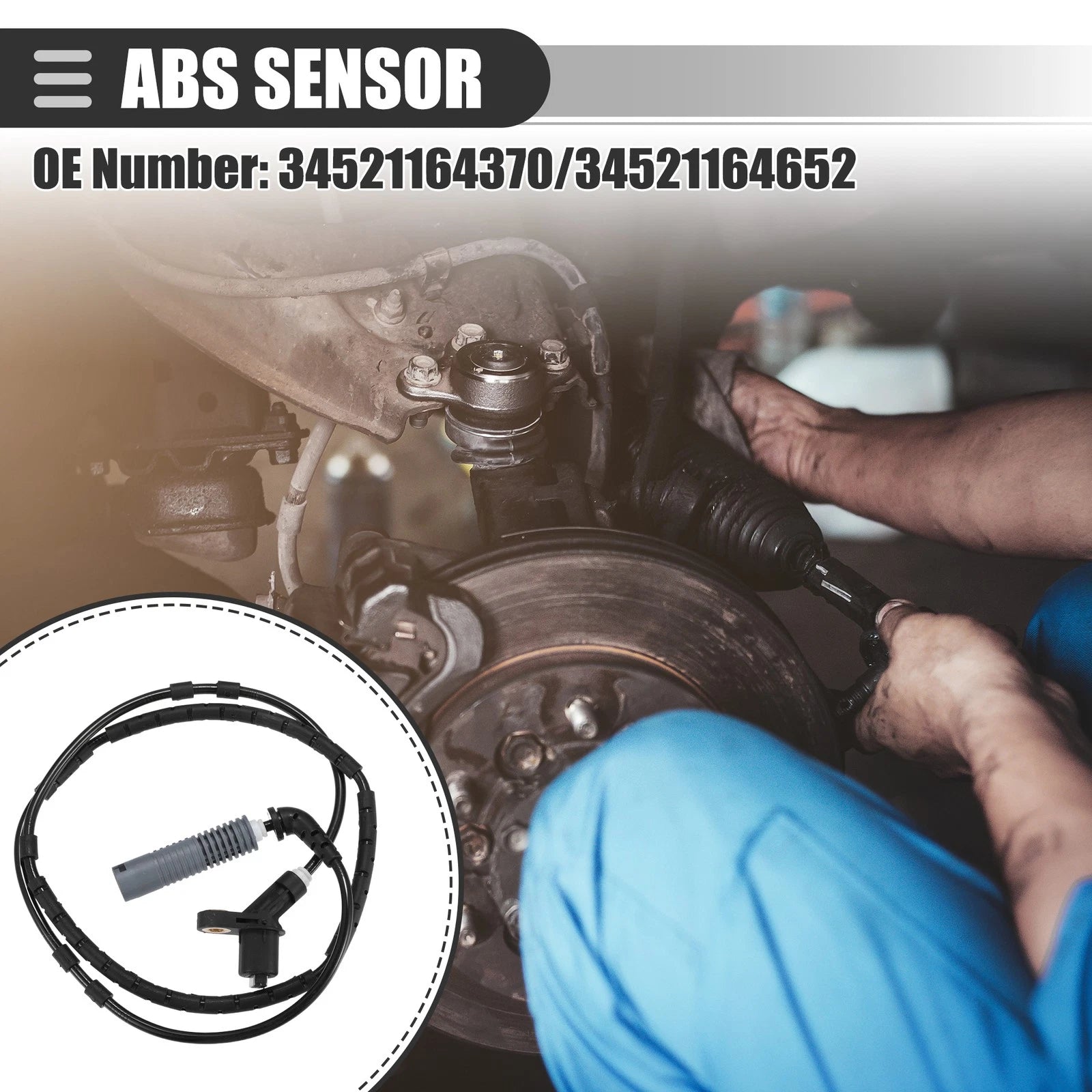 Rear ABS Wheel Speed Sensor for BMW 320I (2001–2002) No. 34521164370/34521164652