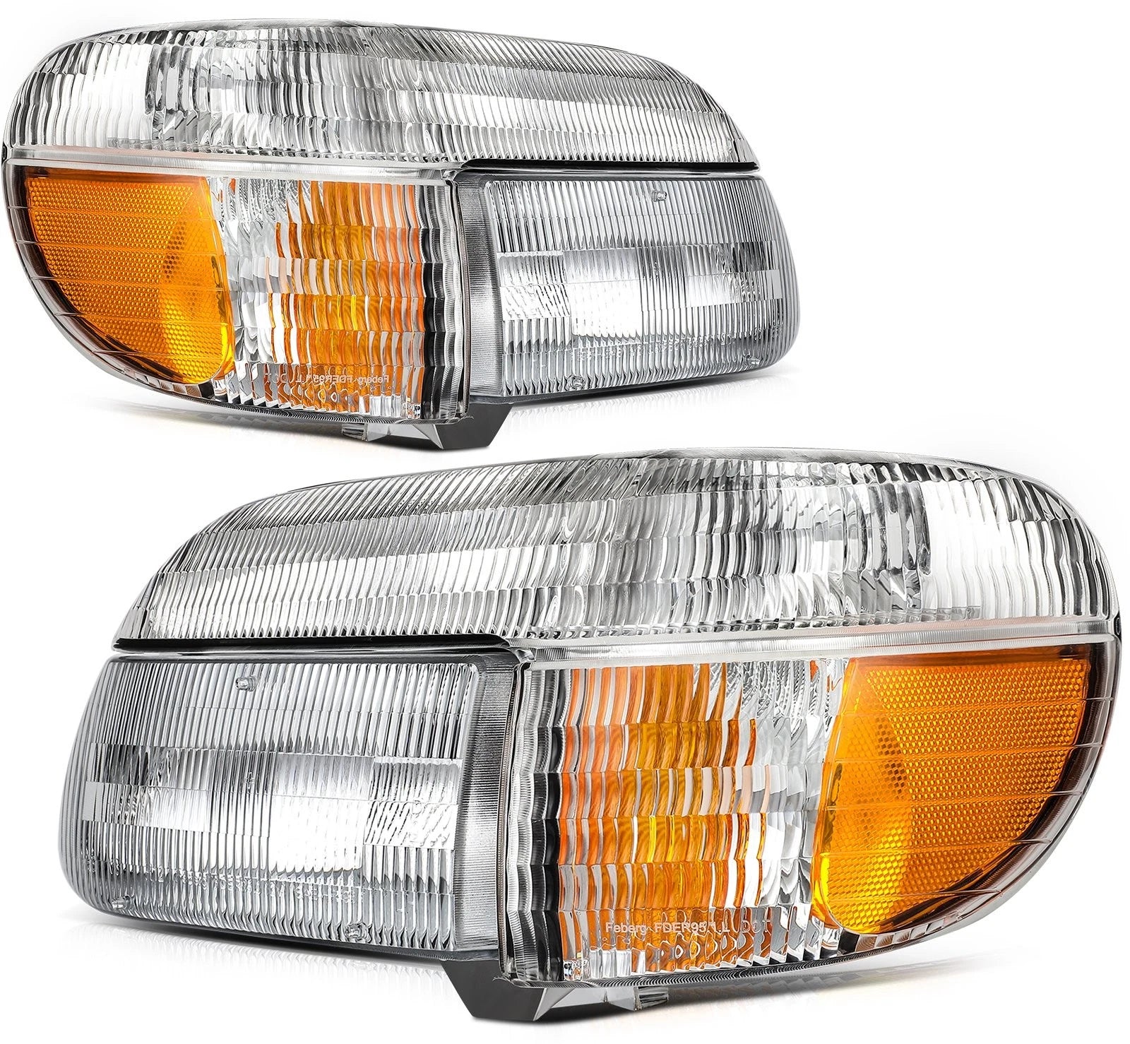 Headlight Assembly Pair for Ford Explorer Mercury Mountaineer (1995–2001)