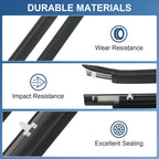 Set of 4 Window Moulding Weatherstrip Seals for Toyota Tundra (2000–2006)