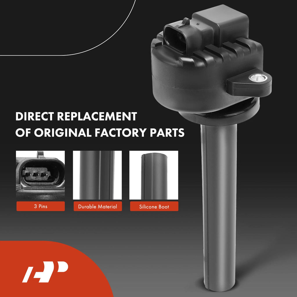 Set of 6 Ignition Coils & Iridium Spark Plugs for Honda Passport (2000–2002)