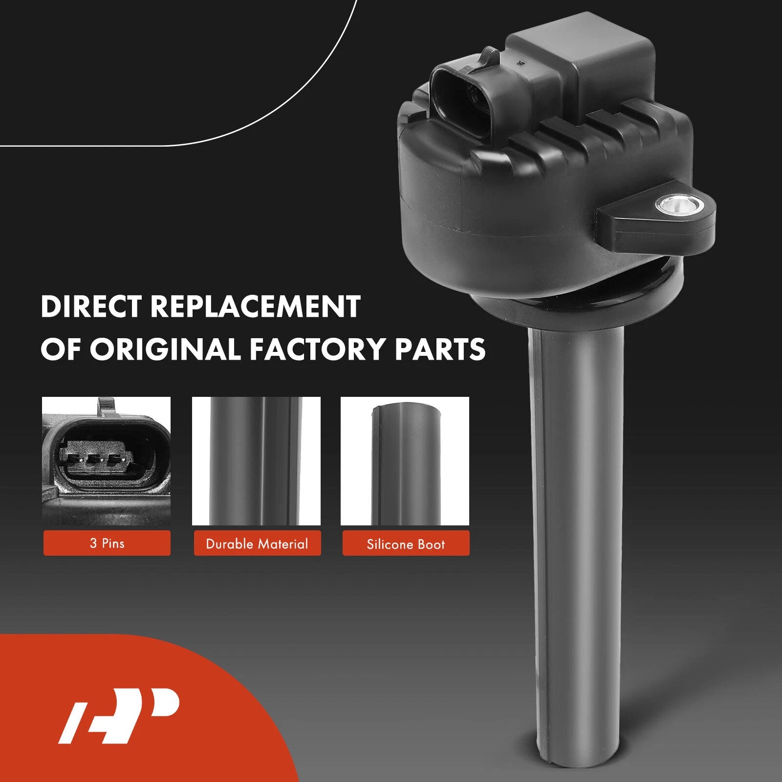 Set of 6 Ignition Coils & Iridium Spark Plugs for Honda Passport (2000–2002)