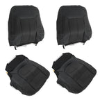 Set of 2 Black Leather Seat Covers for Ford F250 F350 Lariat (2011–2016)