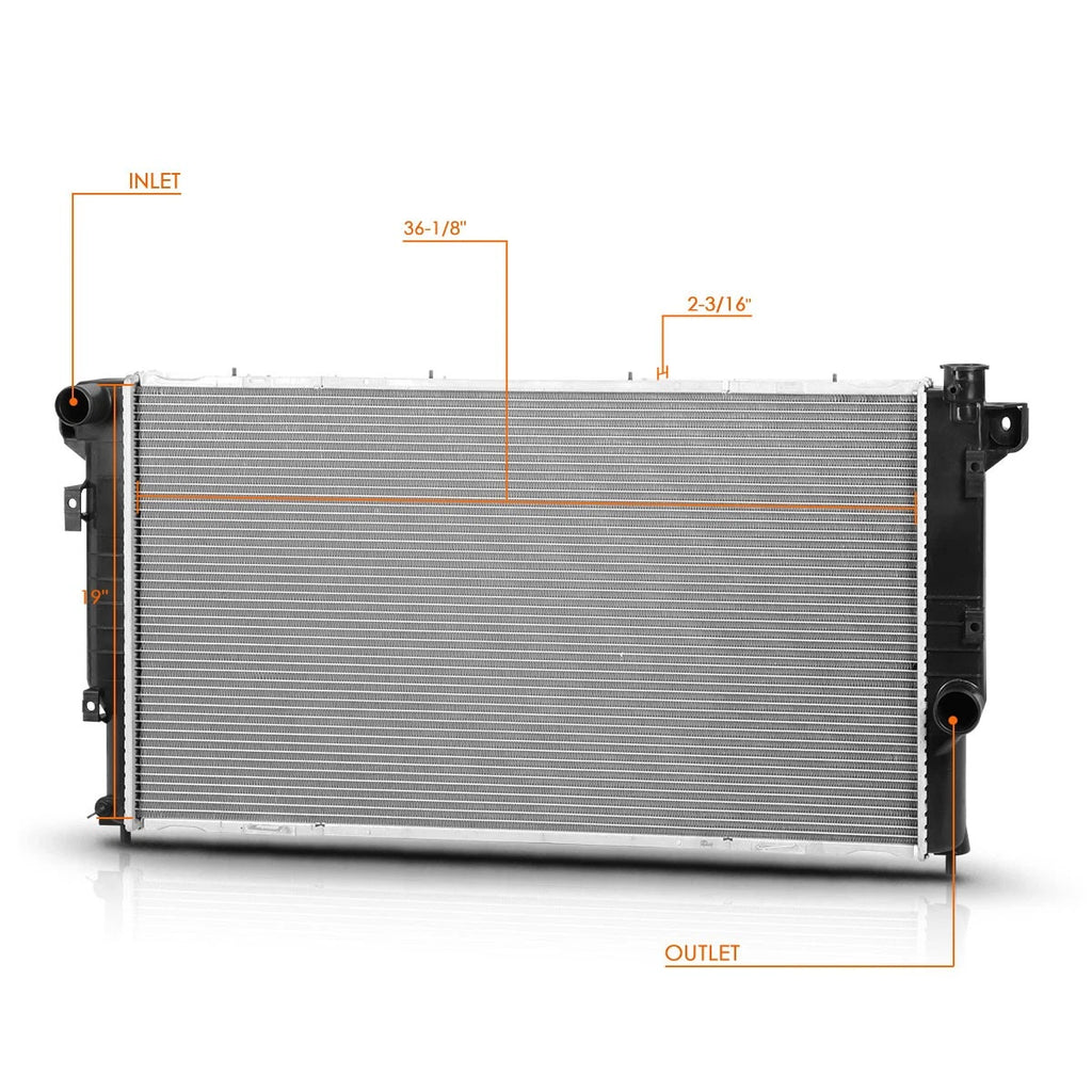 OE Style Aluminum Radiator DPI-1553 for Dodge Ram 2500/3500 (1994–2002)