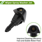 Windshield Washer Nozzle with Hose Connector for Honda 