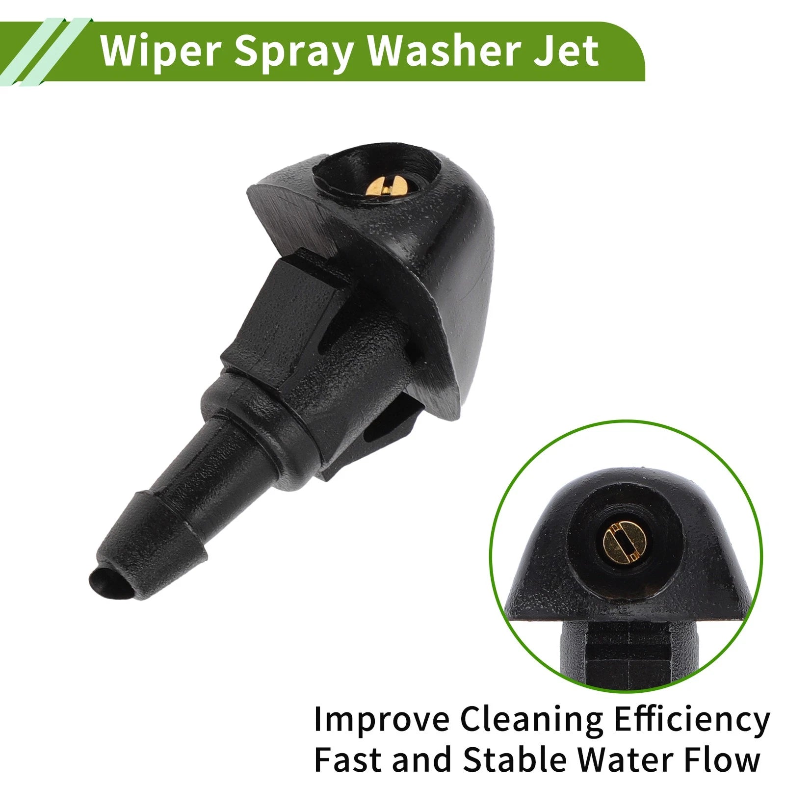 Windshield Washer Nozzle with Hose Connector for Honda 
