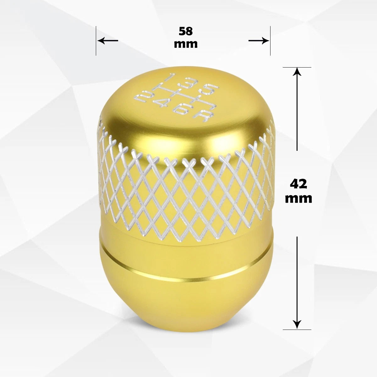 42mm Racing Manual 6-Speed Aluminum Shift Knob for Universal JDM Type-R
