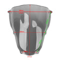 Silver Windscreen Wind Deflector for Aprilia RS125 (2006-2010)