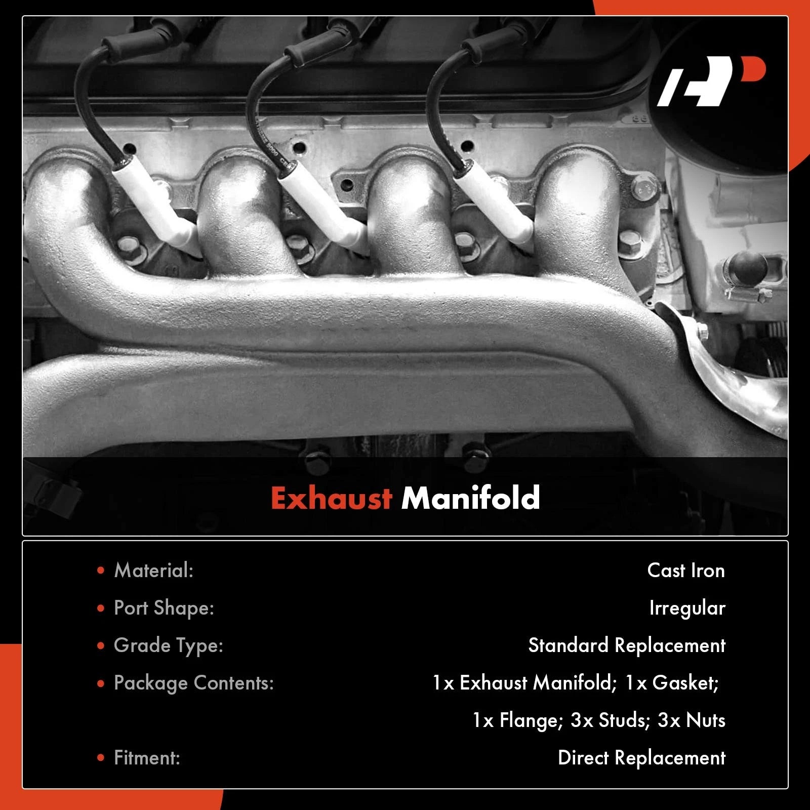 Front Exhaust Manifold with Gasket for Chevrolet Malibu (1997–2003)