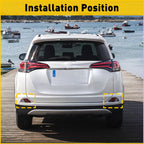 Pair of Rear Bumper Reflector Lights for Toyota RAV4 (2016-2018)