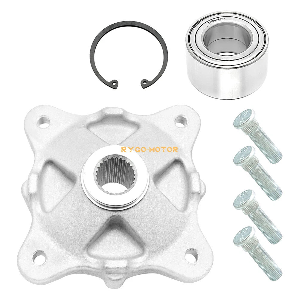 Rear Wheel Hub & Bearing & Studs for Polaris Ranger 400 500 570 700 800 (2006–2021)