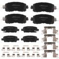 Front & Rear Ceramic Brake Pads Kit for Nissan Leaf (2014–2017) P-1650 P-905 D1650