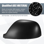 Pair Rearview Mirror Cover Cap Matte Black for Volkswagen Transporter T5 T6 (2003–2019)