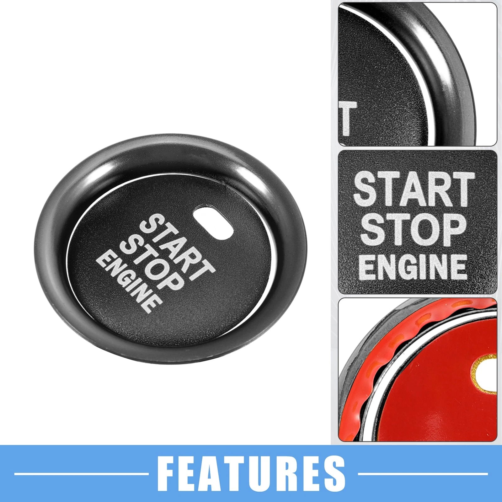 Engine Start Stop Button Cover Decal for Mazda 2 3 6 CX-3 CX-4 (2010–2023)