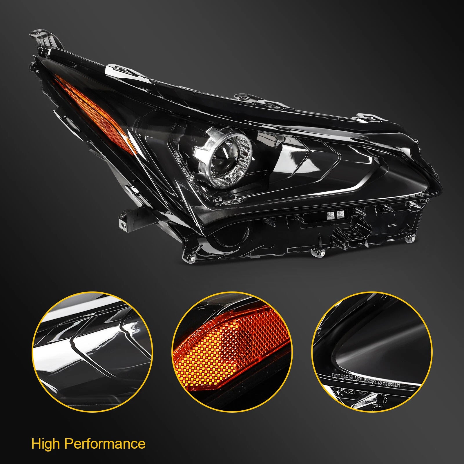LED Headlight for Lexus NX300 NX300h (2018–2021) Right Side