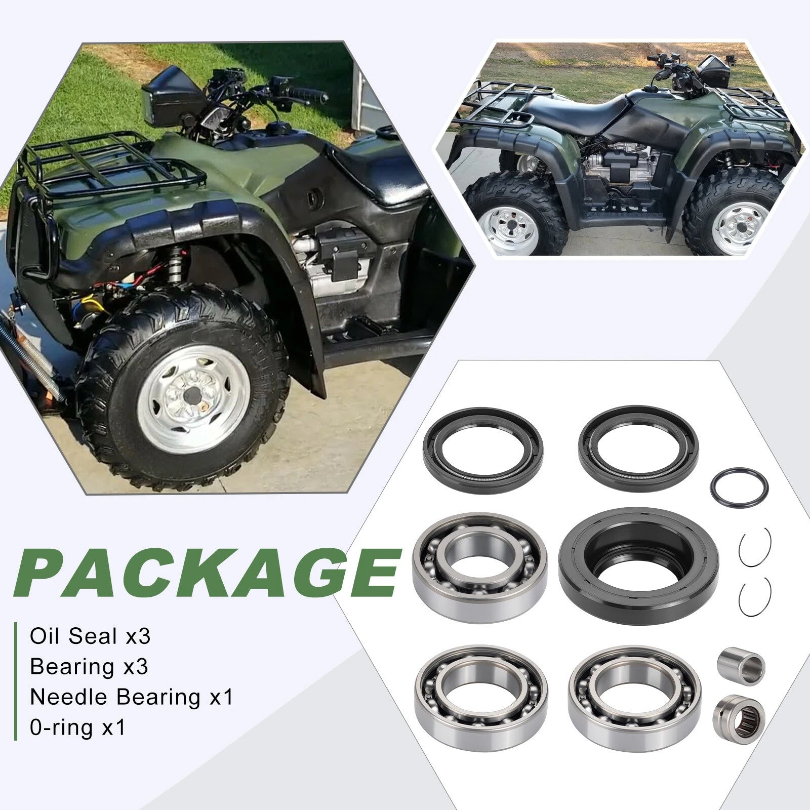Rear Differential Bearing & Seal Kit for Honda Foreman TRX450 (2000–2006)