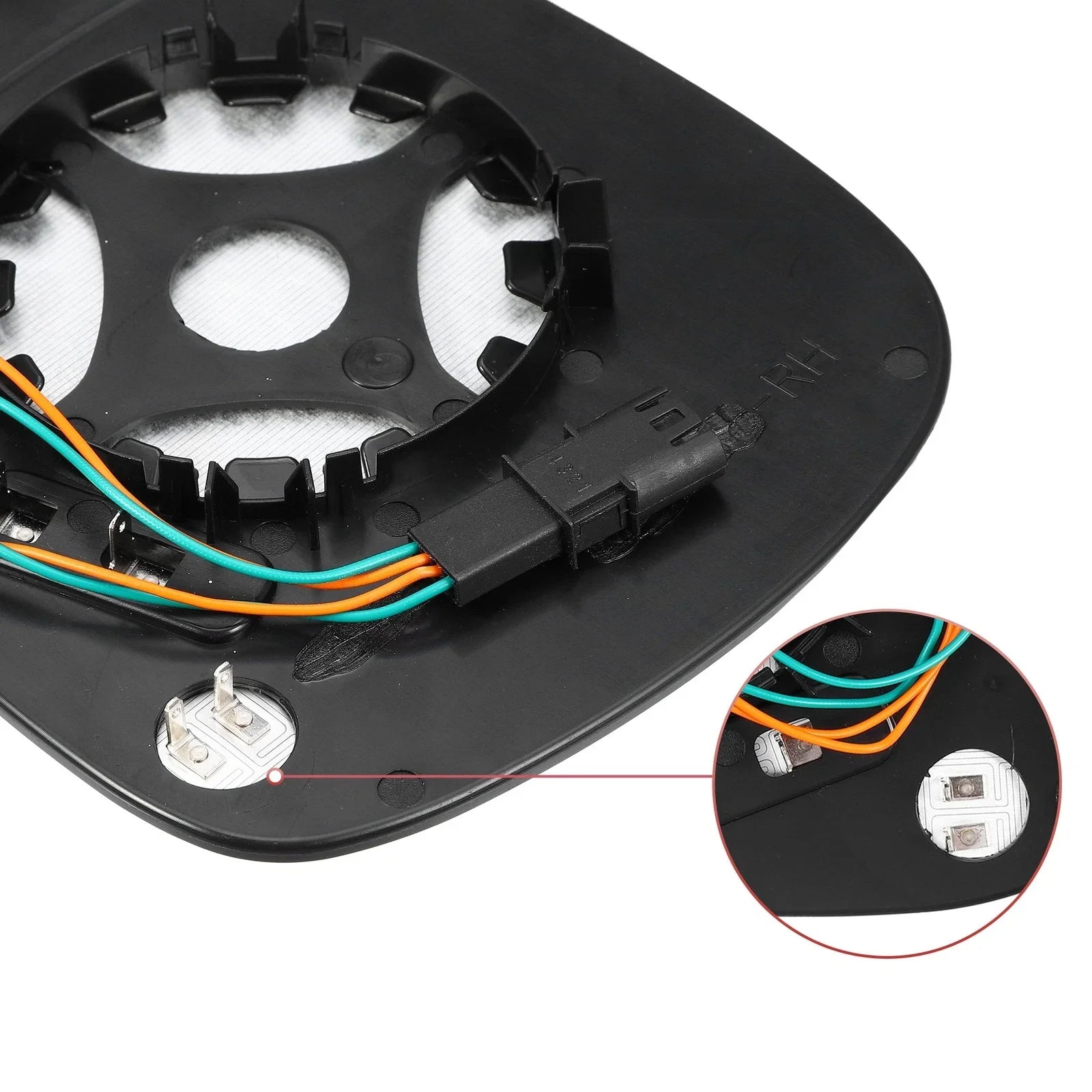 Right Side Heated Mirror Glass with Backing Plate for BMW X3