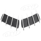 Pair Universal Double Fin Side Vent Trim Hood Air Flow Intake Cover