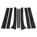 8 Pcs Pillar Window Trim for Chevy Trailblazer (2002–2009) Black