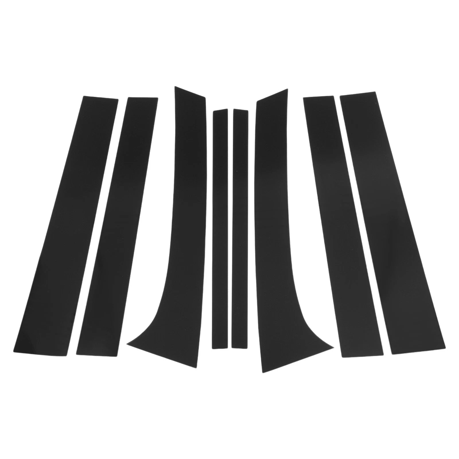8 Pcs Pillar Window Trim for Chevy Trailblazer (2002–2009) Black