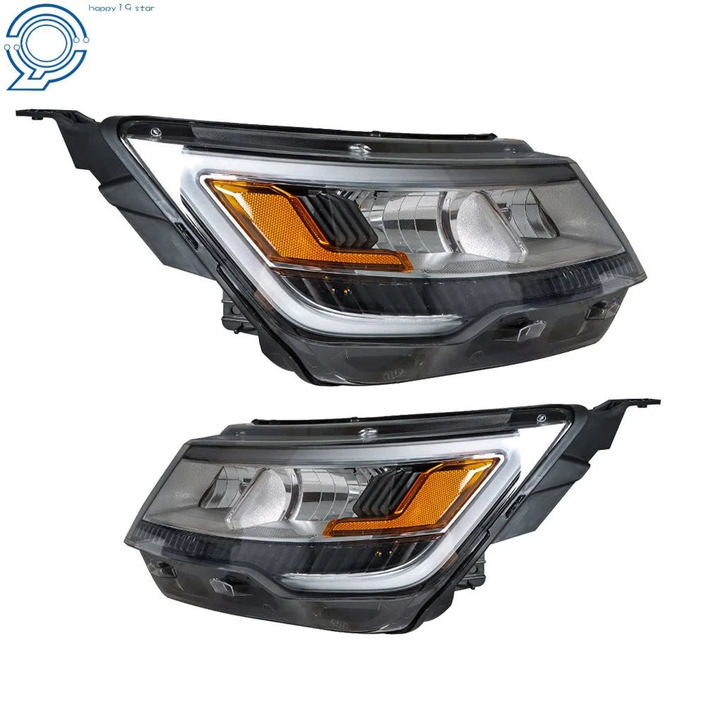 2X Halogen LED DRL Headlight for Ford Explorer Limited/XLT/Platinum (2016–2018)