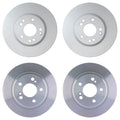 Hella Brake Rotors Kit 300mm Front 278mm Rear for Mercedes R129 (1989–2002)