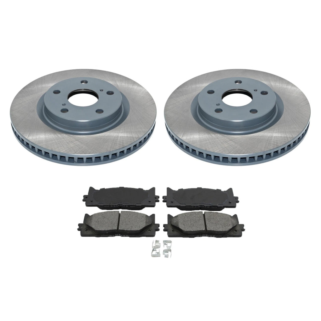 DuraGo Front Rotors & Bosch Blue Ceramic Disc Brake Pad Kit for ES350, Avalon, Camry