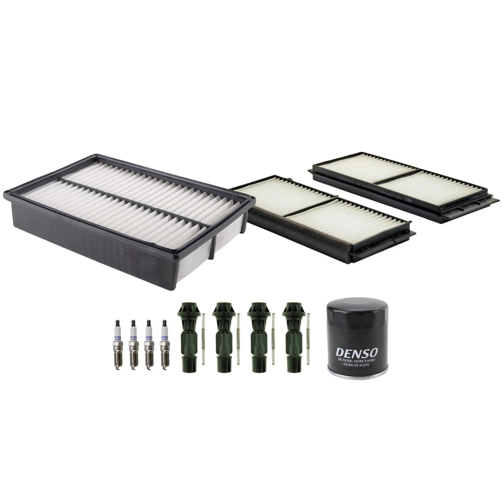 Tune Up Kit with 4 NGK Spark Plugs & Boots for Mazda 3 i S (2010–2013)